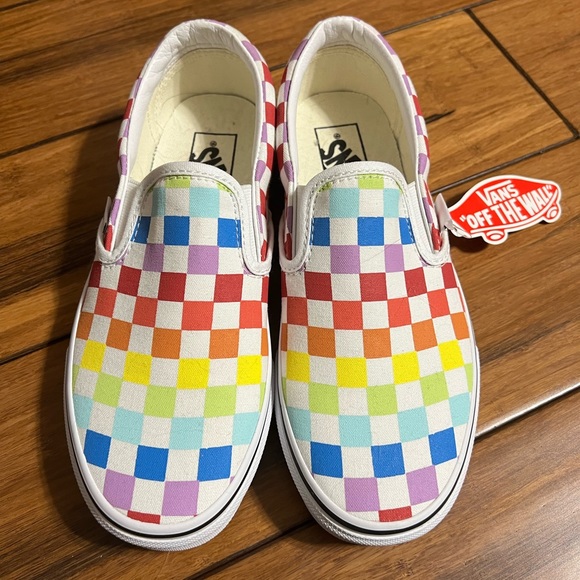 Womens colorful vans size 7 - Picture 2 of 4